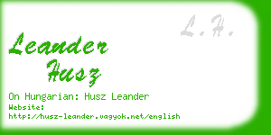 leander husz business card